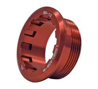 QLoztyse Flywheel Cover Caste Lockring Tool Repairing Bike Anti Slip Accessory Part Cassette Lock Cover Locking for M7100, Red