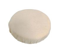 QLoztyse Folding Stool Cushion Seat Pad Round Telescopic Stool Cushion Foldable Stool Cover Polyester Material Lightweight Design Suitable for Outdoor Camping, Beige