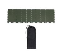 QLoztyse Furnace Windscreen Outdoor Camping Gas Windshield Folding Metal Wind Deflector Drawstring Bag Lightweight And Suitable for Backpacking P, Dark Green