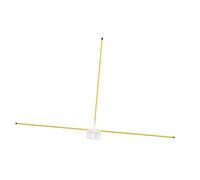 QLoztyse Golf Swing Training, Golf Alignment Stick Holder, Practical, Adjustable Angle, Lightweight Training Tool, for The, Yellow