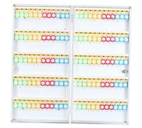 QLoztyse Key Lock Box Key Cabinet Organizer Wall Mount Key Management Locking Key Organizer Holder Box Key Keep Case for Hotel Landlord, 120 Position