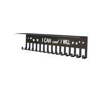 QLoztyse Metal Hanger Wall Shelf Easy Installation Display Rack Trophy Shelf for Ski Soccer Swim