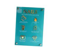 QLoztyse Nail Art Display Board Acrylic Nail Art Display Stand False Nail Tip Showing Holder Manicure Showing Board Material Suitable for Nail Salon Ho, 200mmx278mmx3mm C