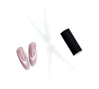 QLoztyse Nail Tool Set Double Head Nail Manicure Tool French Nail Polish Accessory Iron Material Suitable for Salon Home Diy 7.5cmx3.4cm