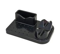 QLoztyse Organizer for Nail Art Tools, 20-hole Bit Holder, Professional Display, Grinder Stand, Large Capacity, Storage Box for Writing Instruments, Black