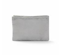 QLoztyse Polyester Storage Pouch Double Sided Mesh Structure Zip Pull Cord Organizer Textile Pouch for Gadgets Cosmetics Undergarments Suitable for Men Travel Storage, Gray, L