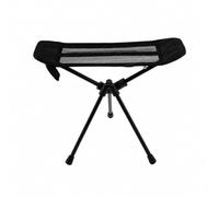 QLoztyse Portable Outdoor Footrest Lightweight Foldable Camp Footrest Folding Camping Foot Stool for Garden, Black