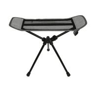 QLoztyse Portable Outdoor Footrest Lightweight Foldable Camp Footrest Folding Camping Foot Stool for Garden, Gray
