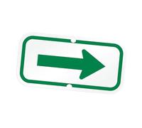 QLoztyse Reflective for Outdoor Directional Guidance with Pre Drilled Mounting, Green