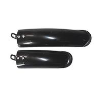 QLoztyse Set of Foldable Mudguards, Front Mudguards, Front And Rear Mudguards, Full Coverage, Accessories, Black 14inch