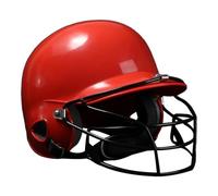 QLoztyse Softball Batting Helmet with Face Guard And Protection, Red