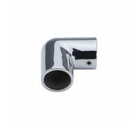 QLoztyse Stainless Steel Elbow Pipe Fitting Marine Connector Universal Rail Precision Cast Mirror Finish 90 Degree Secure Transition Suitable for Yacht Boat Deck, 25mm