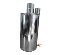 QLoztyse Stoves Water Tank Fireplace Boiler Spare Part Stainless Steel Connecting Part Practical Use for Outdoor Camping Household Heating, 10cmx26cm