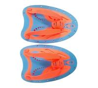 QLoztyse Swimming Paddles, Hand Paddles for Swim Training, Breaststroke, Arm Strength Training, Portable And Lightweight, Made of PP/TPE Material, Suitable for, Orange S