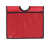 QLoztyse Traffic Cone Sleeve Oxford Cloth Cone Cover with Pocket Message Sign Sleeve for Caution Outdoor Activity Replaceable Design Suitable for Construction, Red