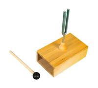 QLoztyse Tuning Fork Singing Tone Tuning Set with Mallet High Performance Experimental Instrument with Resonance Box for Middle School, 512HZ Tuning Fork