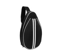 QLoztyse Versatile Tennis And Pickleball Bag with Adjustable Strap for Outdoor Use, Black