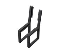 QLS LONDON Bench Legs Steel Frame For Garden Park Bench, Black, 2 Pcs