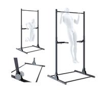 QLS Pull-Up Bar Dip Station Adjustable Power Station Freestanding Davski