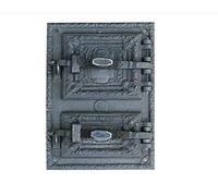 QLS Retro Cast Iron Double Stove Door 41.5x29.5 cm