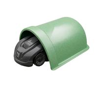 QLS Robot Lawnmower Garage - Weatherproof 5mm ABS Plastic Canopy UV Rain Cover Green Includes Ground Anchor