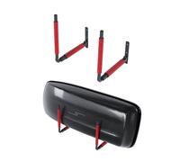QLS Roof Box BOX1 Wall Mount 57 Cm Roof Case Skibox Surfboard Holder Red
