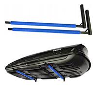 QLS Roof Box Wall Mount 82 cm Steel for Storing Roof Box Blue Garden Tools Ski Box Sports Equipment Surfboard iSUP WSB O