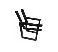 QLS Steel Bench Legs Frame Garden Bench Feet Black 2-Piece
