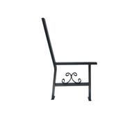 QLS Steel Bench Legs Frame Garden Bench Feet Black 2-Piece