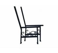 QLS Steel Bench Legs Frame Garden Bench Feet Black 2-Piece