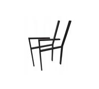Neapel Garden Bench Frame Steel Black 2 Pieces