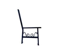 QLS Steel Bench Legs Frame Garden Bench Feet Black 2-Piece