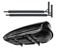QLS Steel Wall Bracket WSB O 82.5 cm up to 25 kg Black | Powder-coated roof box & kayak holder with mounting kit for concrete and solid brick walls