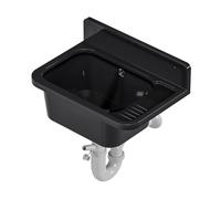 QLS Utility Sink 50x34 cm with Siphon Black