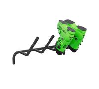 QLS Wall Ski Boot Rack Powder-Coated Black | Space-saving storage for ski boots with 31 cm shoe support, including mounting kit for basement, garage, or ski room