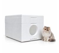 QLS Weatherproof Cat House Made Of Styrofoam - 58X38 Cm Insulated Shelter