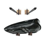 QLS WSB.O Roof Box Wall Mount Holder Gray 82 cm For Garage Steel Wood