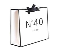 QLSKO 30th/40th/50th/60th/70th Birthday Keepsake Gift Paper Bag for Her Anniversary Party Present Shopping Tote Bags Women 40 Year Old Decorations Idea (1986 40th, Medium (Pack of 1))