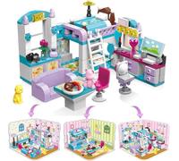 QLT 3 in 1 Dream Home Friends Building Sets for Girls 6-12,Creative 194 Pieces Friends Play House Educational Bricks DIY Toys Christmas Birthday Gift for Kids Age 6 7 8 10 11 12