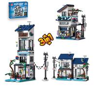 QLT Beachside 3 in 1 Holiday Villa, MOC Creative STEM Friends House Building Blocks Set, Compatible with Lego Friends Set for Girls Ages 6+ (813 PCS)