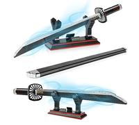 QLT Demon Slayer Sword Building Set Sword Ideas Anime Cosplay kamado tanjiro Katana,Samurai Sword Building Set for adult boys 6-16+ with scabbard holder(Compatible With Lego 759 pcs)