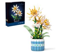 QLT Ideas Epiphyllum Flower Building Kit, Exquisite Flower Bonsai Building Blocks,Plants and Flowers,Botanical Collection, Home Decorr Gift for Adults and Teens (835 PCS)