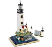 QLT Ideas Lighthouse Building Set for Adults, Creative STEM Gift with Glowing Rotating Lighting for Teenager Ages 14+, Unique Collection and Display Model for Home (1016 PCS)