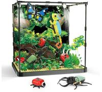 QLT Insect Collection Tropical Rain Forest Animals Building Set,Ideas Reptilian Landscape with LED Light Creative Building Toys for Adults Kids Ages 8-14(889Pieces)