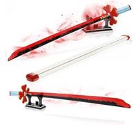 QLT QIAOLETONG Demon Ideas Slayer Sword Cosplay Animes Kanroji Mitsuri Katana, clamping blocks building blocks decoration gift for adults and boys from 6-16 with scabbard holder (780 pcs)