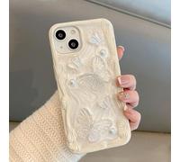 QLTYPRI Case for iPhone 15 Pro Max, Cute 3D Butterfly Roman Column Border Shape Glitter Case for Girls Women, Soft Silicone TPU Bumper Shockproof Protective Phone Cover for iPhone 15 Pro Max - White