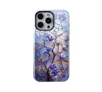 QLTYPRI Flower Case for iPhone 16 Pro Max, Aesthetic Cute Floral Phone Case for Girls Women, Protective Hybrid 2-Layer Hard Shell Silicone Cover Durable Shockproof Phone Cover - Vintage Magnolia