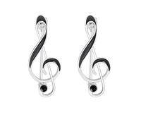 QLUYCKW 2PCS Music Note Brooch Pin for Women Dainty Elegant Rhinestone Pearl Note Treble Clef Brooch Musician Party Dance Banquet Clothes Accessorie Jewelry, M, Alloy Steel, rhinestone