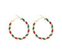 QLUYCKW Crystal Christmas Earrings Cute Handmade Sparkly Snowflake Snowman Red Green Tree Star Statement Dangle Drop Earrings Winter Holiday Jewelry for Women Xmas, M, Zinc, crystal