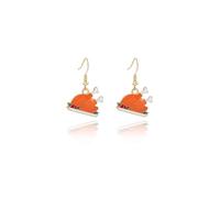 QLUYCKW Cute Pumpkin Earrings Alloy Cartoon Maple Leaves Corn Turkey Mushroom Statement Stud Earrings Fall Thanksgiving Gratitude Party Jewelry Gift for Women, M, Zinc, No Gemstone